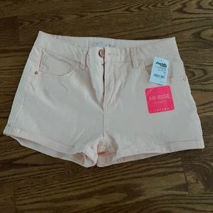 Charlotte Russe Blush Hi-Rise Shorts